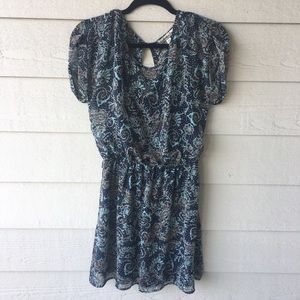 Blue Paisley Dress